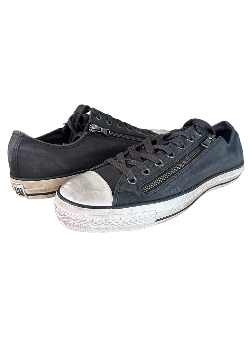 Converse x John Varvatos 136680C Double Zip Leather Sneakers Men’s 10.5 Rockstar